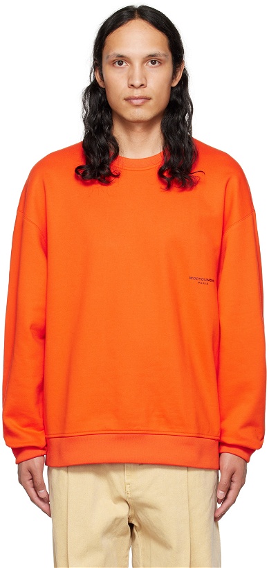 Photo: Wooyoungmi Orange Printed Sweatshirt