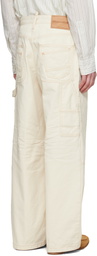 Dsquared2 Off-White Baggy Carpenter Trousers