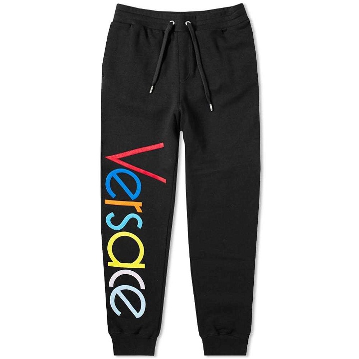 Photo: Versace Logo Embroidered Multicolour Sweat Pant