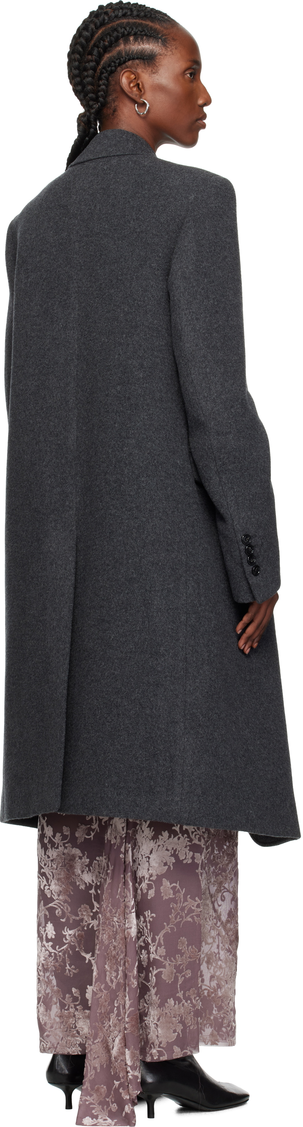 Ann Demeulemeester Gray Viv High Comfort Tailored Coat
