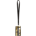 Versace Black and Gold Barocco Mosaic Bondage Pouch