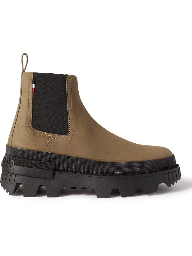 Photo: Moncler - Suede Chelsea Boots - Brown
