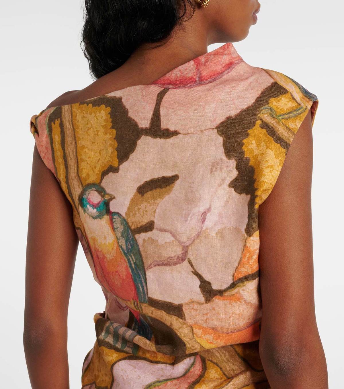 SIR Talulah floral linen minidress