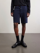 Paul Smith - Straight-Leg Striped Cotton-Jersey Shorts - Blue