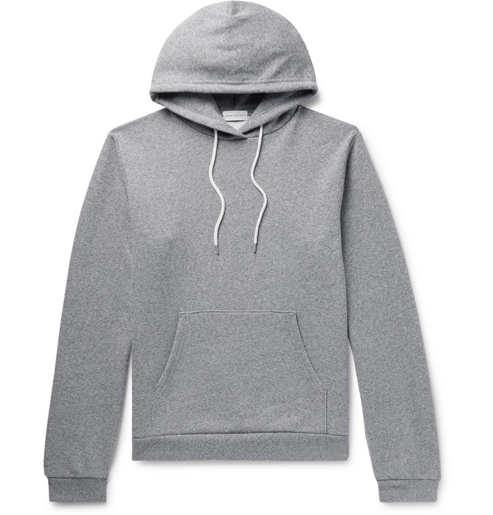 Photo: John Elliott - Beach Mélange Loopback Cotton-Blend Jersey Hoodie - Gray