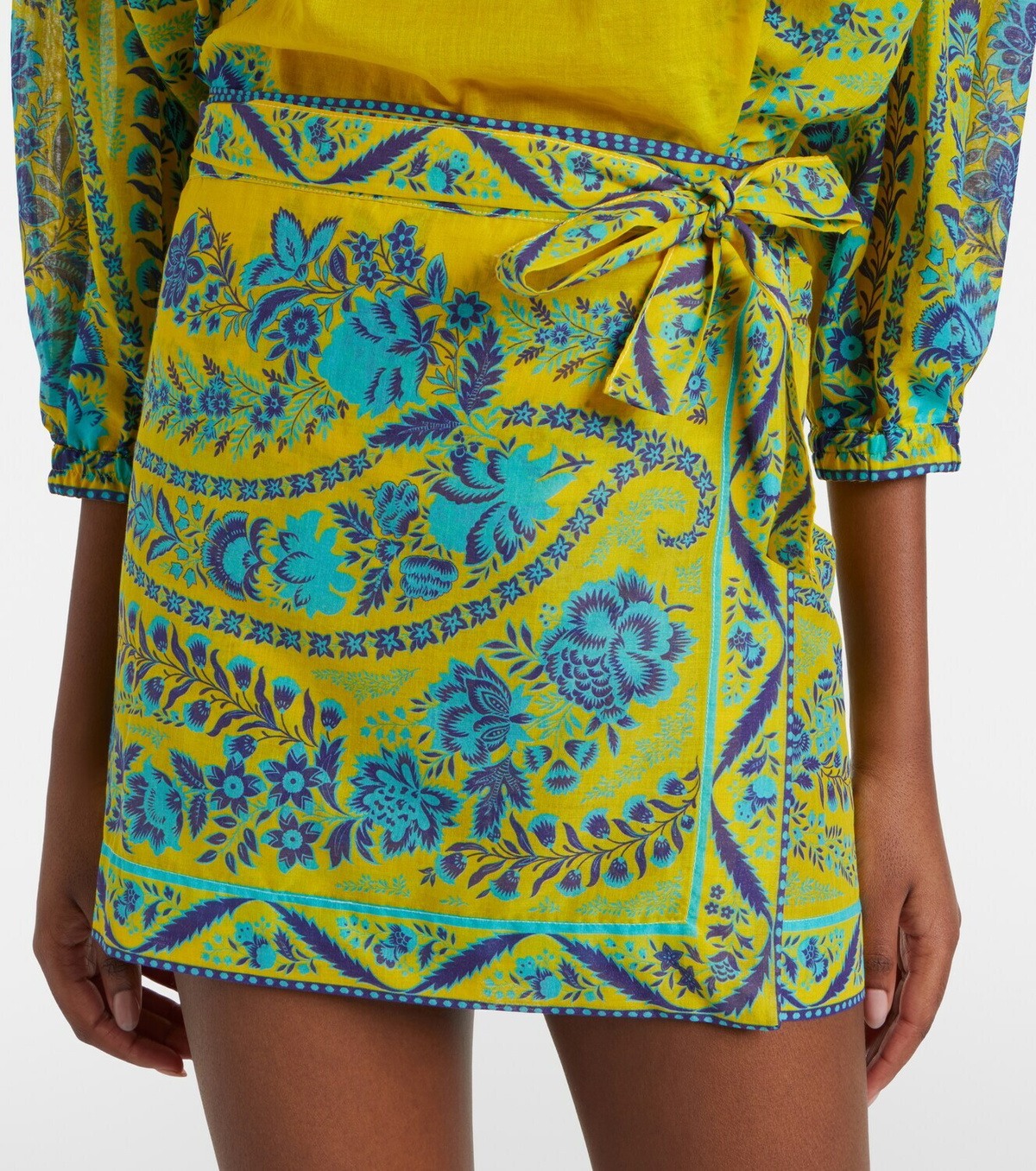 Etro Floral cotton beach cover-up