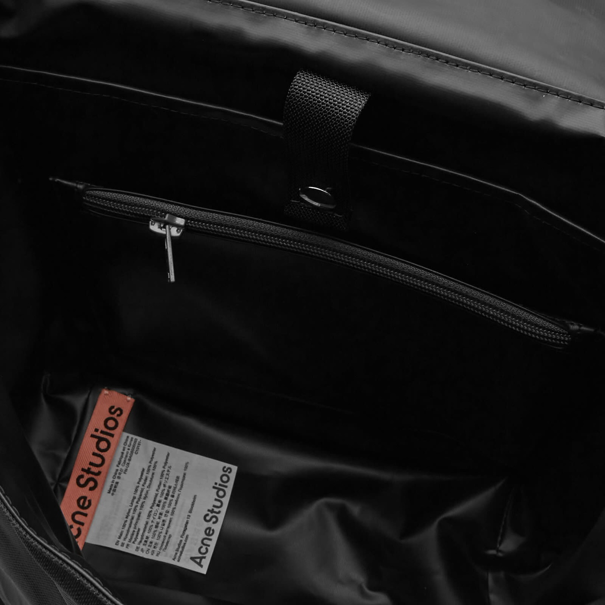 Acne Studios Men's Post Ripstop Suede Backpack in Black