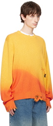 Dime Orange Cat Knit Sweater