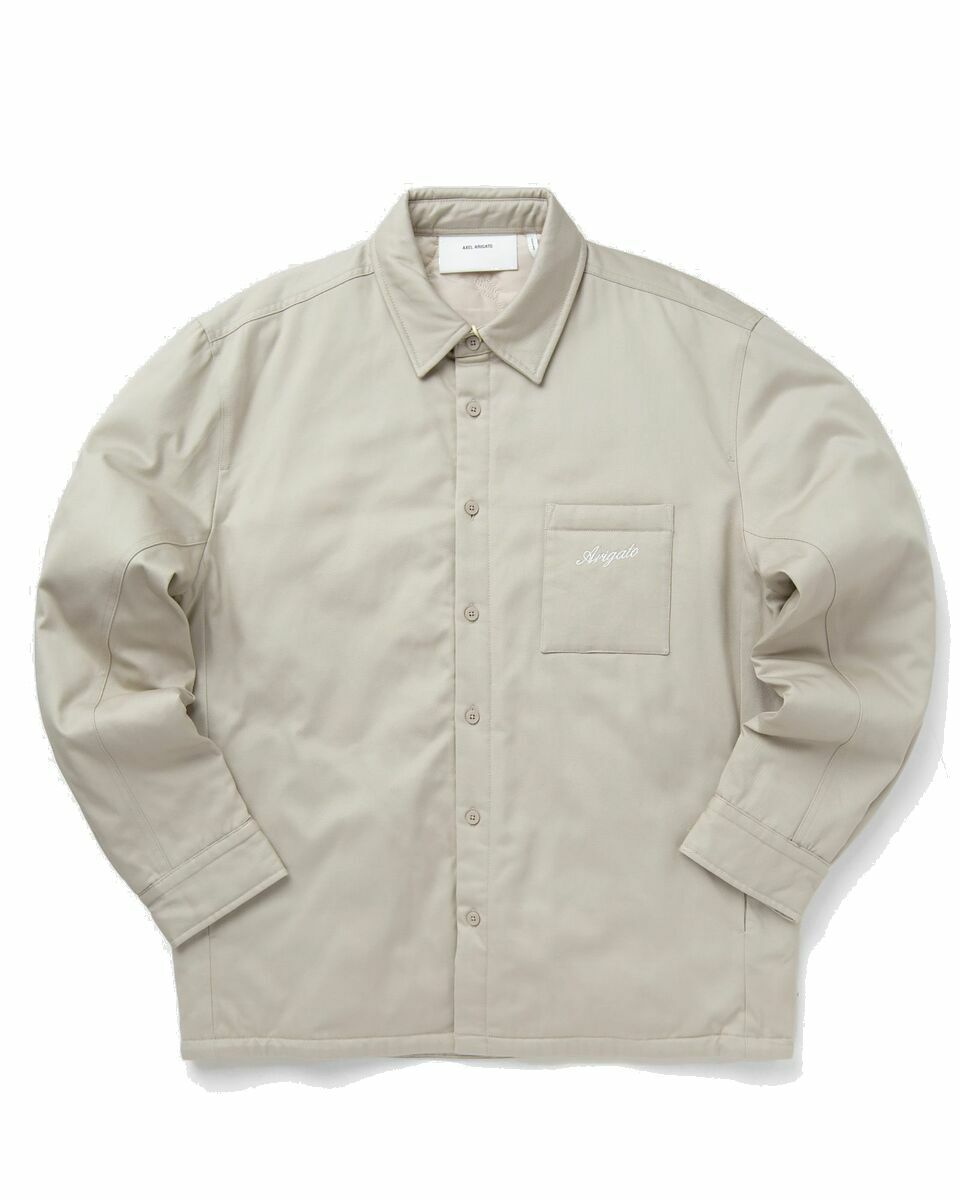 Photo: Axel Arigato Alpine Padded Shirt Beige - Mens - Overshirts