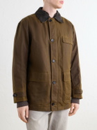 N.PEAL - Waxed-Cotton Jacket - Brown