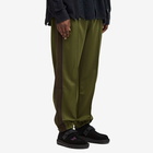 Needles Men's Poly Smooth Zipped Track Pants in Olive