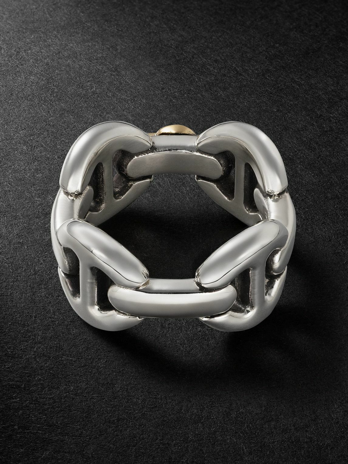 HOORSENBUHS - Affix Quad Sterling Silver and 18-Karat Gold Ring