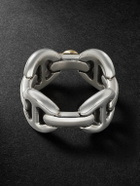 HOORSENBUHS - Affix Quad Sterling Silver and 18-Karat Gold Ring - Silver