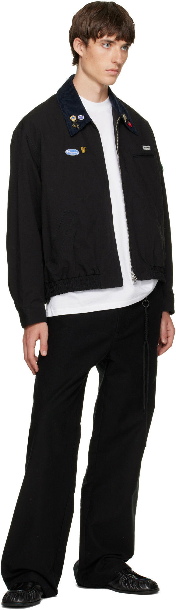 Song for the Mute Black Elasticated Coach Jacket