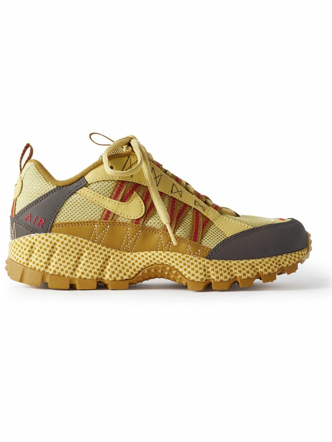 Nike - Air Humara Leather-Trimmed Mesh Sneakers - Yellow Nike