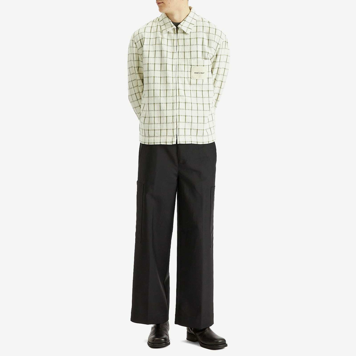 Bram's Fruit Men's Tea Cloth Shirt Jacket in Green