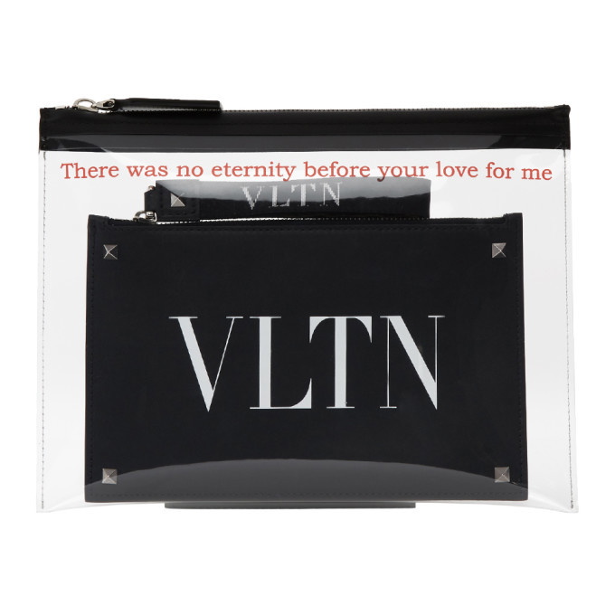 Photo: Valentino Transparent Valentino Garavani VLTN PVC Pouch