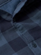 Save Khaki United - Checked Cotton-Flannel Shirt - Blue