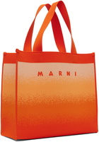 Marni Orange Medium Shopping Tote