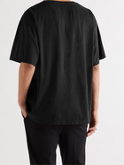 RHUDE - Madison Logo-Embroidered Cotton-Jersey T-Shirt - Black