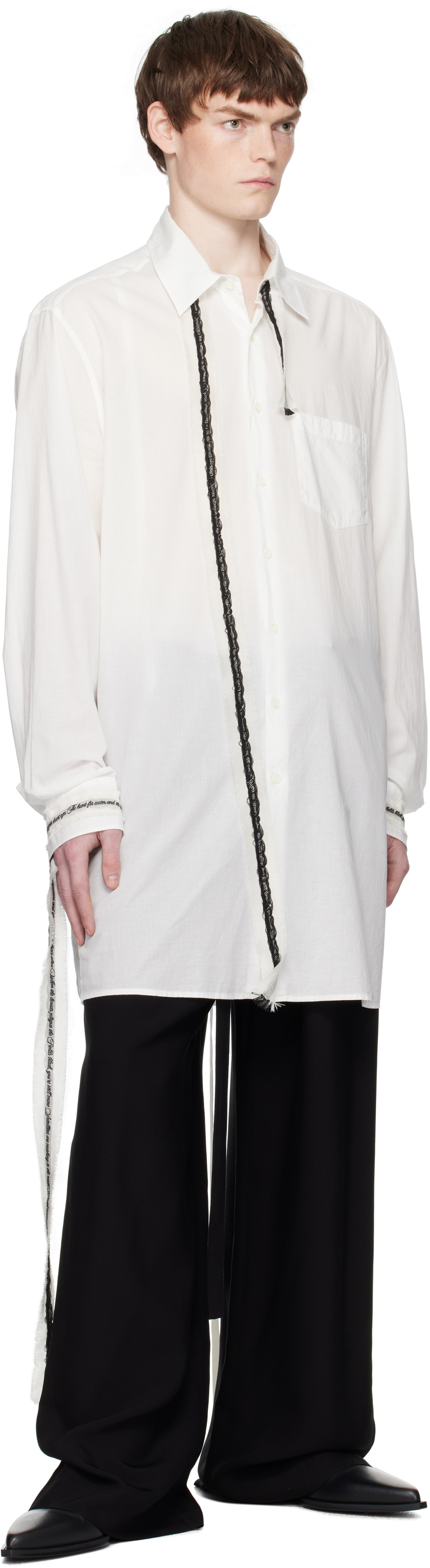 Ann Demeulemeester Black Finn High-Comfort Trousers