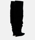 Balmain Suede over-the-knee boots