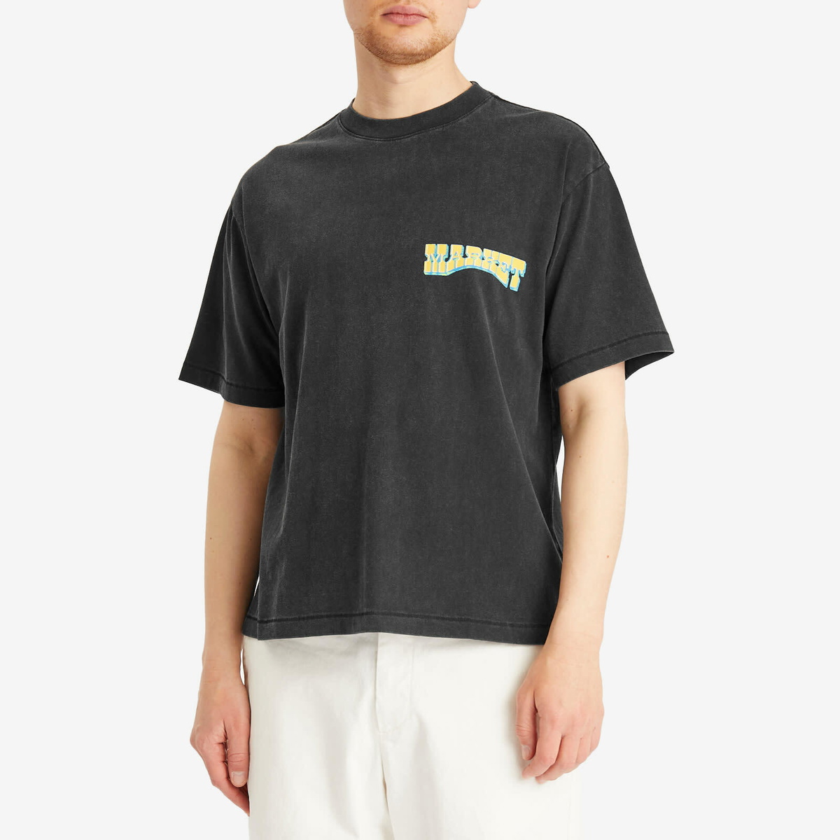 MARKET Men's Farmers T-Shirt in Washed-Black