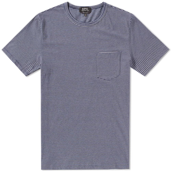 Photo: A.P.C. Stitch Pocket Stripe Tee