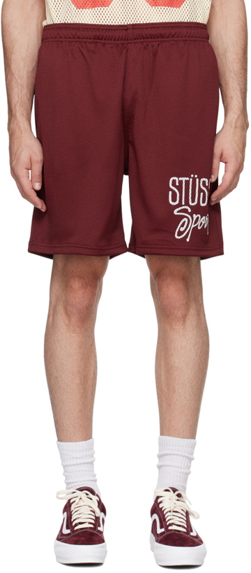 Photo: Stüssy Burgundy 'Sport' Shorts