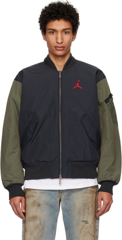 Photo: Nike Jordan Black & Khaki Renegade Bomber