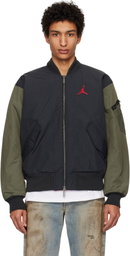Nike Jordan Black & Khaki Renegade Bomber