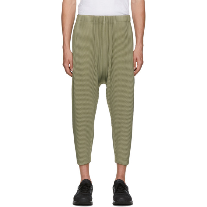 Homme Plisse Issey Miyake Beige MC June Pleats Bottom 1 Trousers 