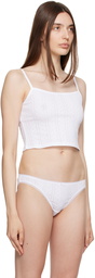 Cou Cou White 'The Picot' Camisole