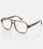Fendi FF Squared aviator glasses