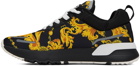 Versace Jeans Couture Black & Gold Dynamic Sneakers