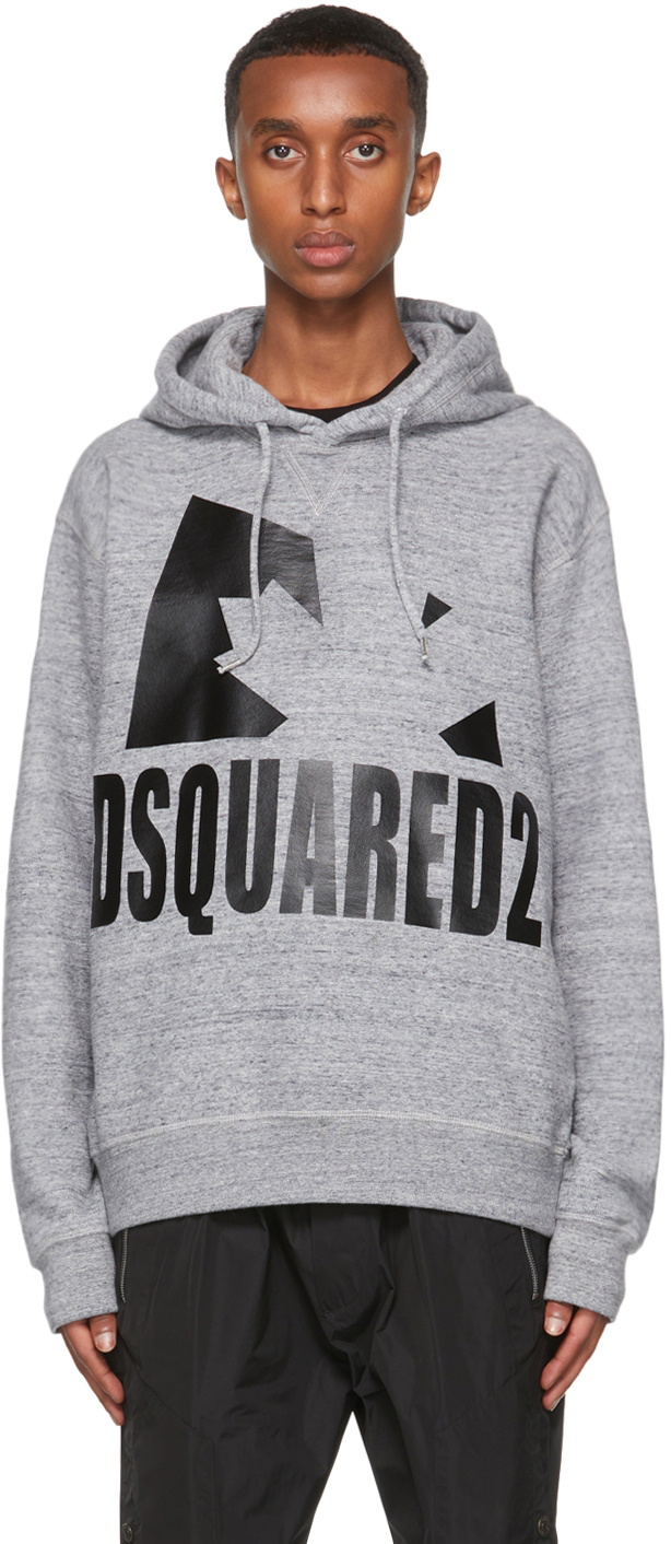 Dsquared2 sales grey hoodie