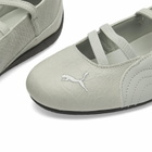 Puma Women's Speedcat Ballet Croc Sneaker in Puma White/Vapor Gray