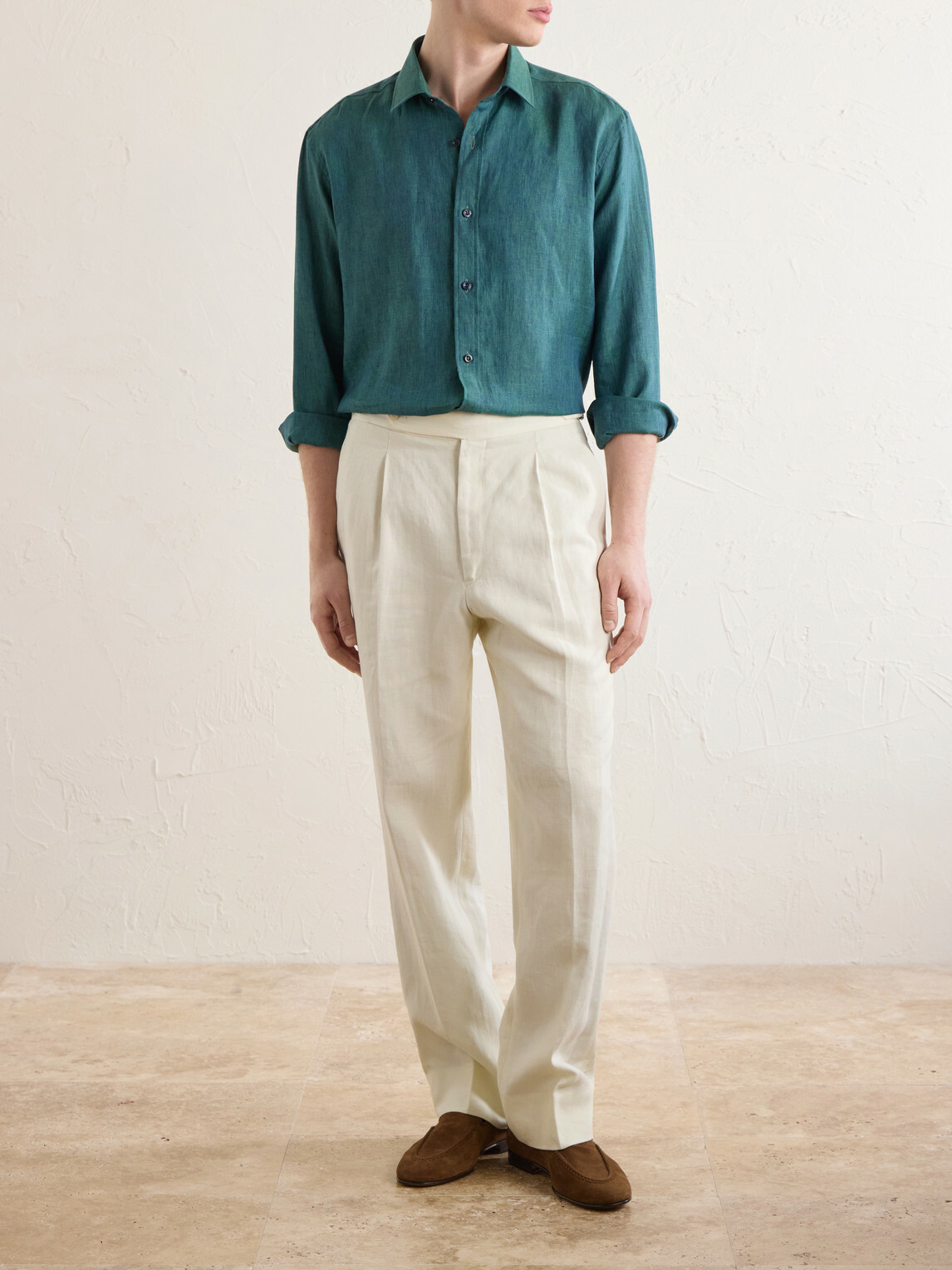 Charvet - Linen Shirt - Green