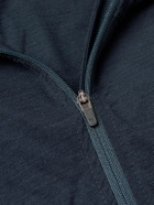 Houdini - Desoli Solid Merino™ Half-Zip Ski Base Layer - Blue