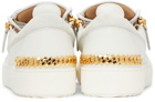 Giuseppe Zanotti White Camoscio Sneakers