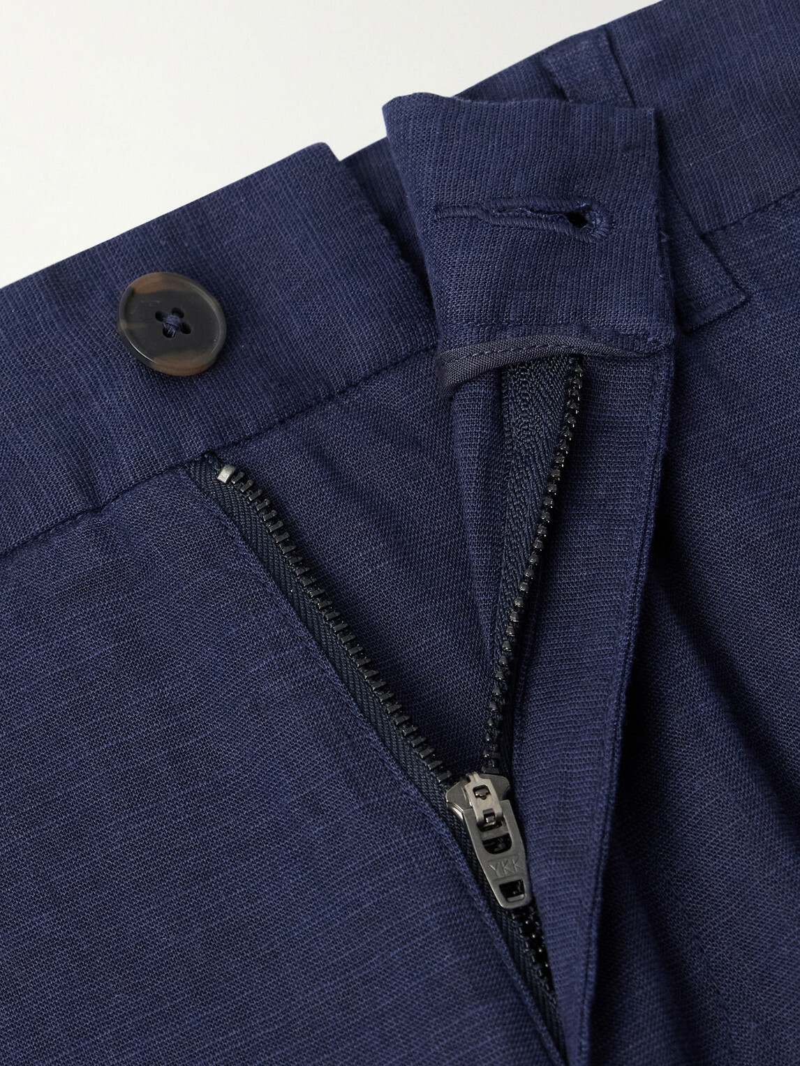 Onia - Straight-Leg Linen-Blend Trousers - Blue