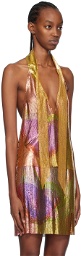 Anna Sui Gold Impressionism Butterfly Tank Top