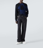 McQueen Mid-rise wide-leg jeans