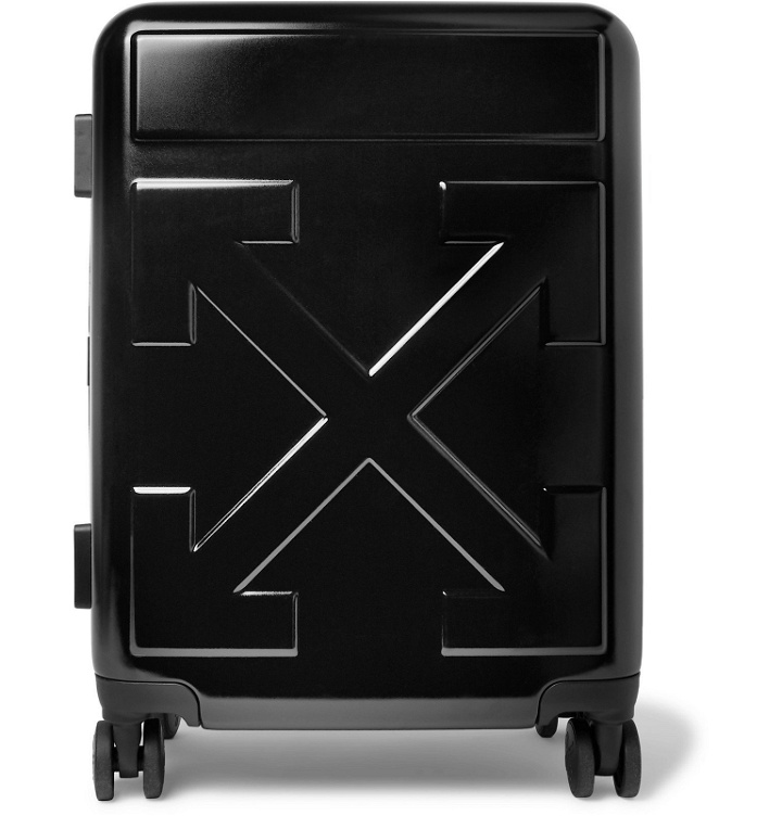 Photo: Off-White - Arrow Polycarbonate Carry-On Suitcase - Black