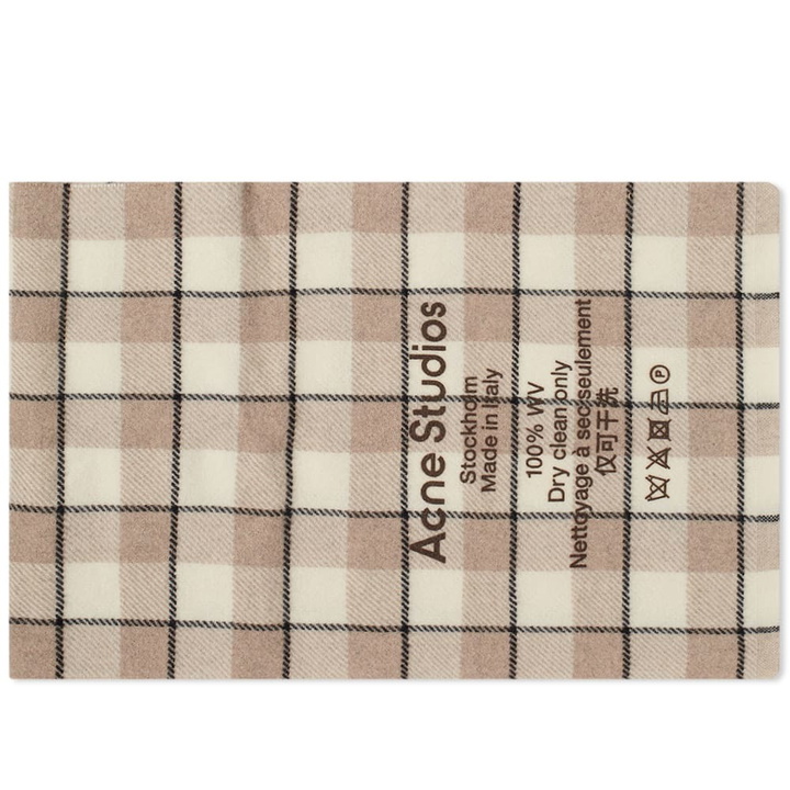 Photo: Acne Studios Cassiar Check Narrow New Scarf