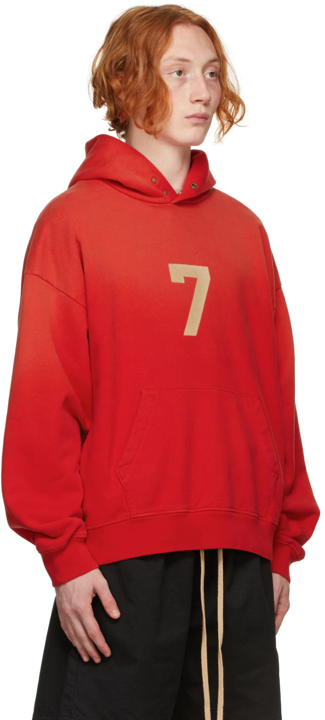 Fear of God Red '7' Hoodie Fear Of God