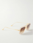 DITA - Aviator-Style Gold-Tone and Acetate Sunglasses