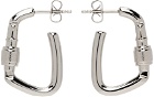 A.P.C. Silver Lock Earrings