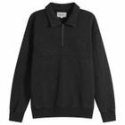 Heresy Men's Green Man Quarter Zip Sweatshirt in Ash