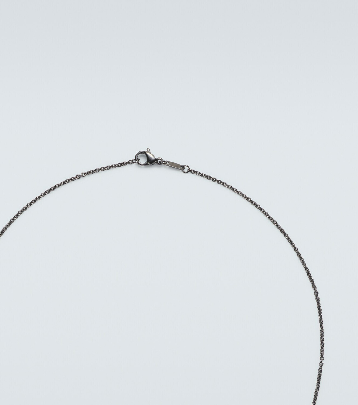 Ileana Makri Classic 18kt white gold and steel necklace with diamonds